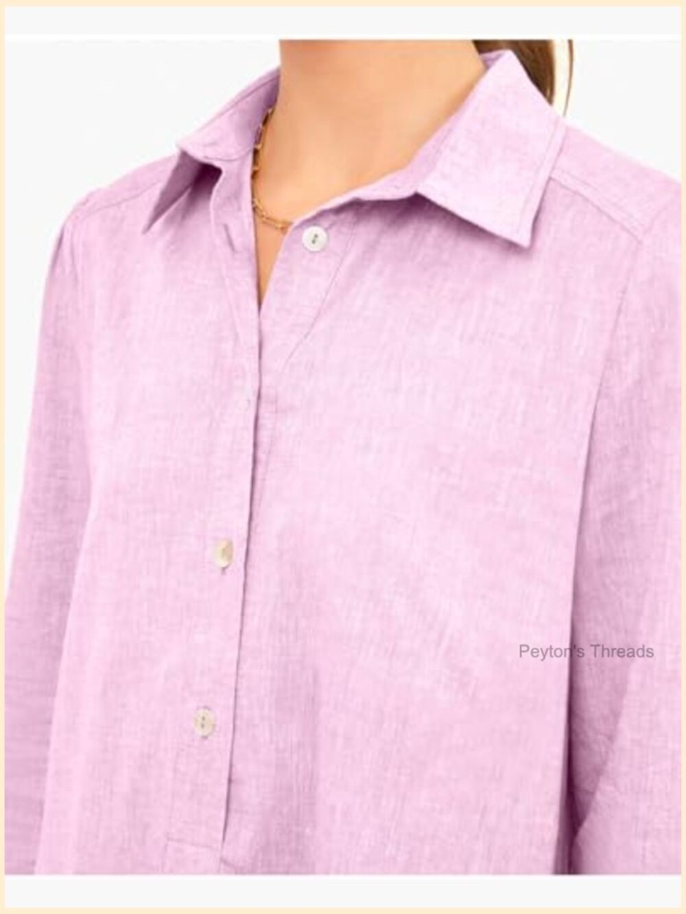 Woven Button Down Dress Puff Sleeve Ruffle Hem Tunic Shift Mini Cotton Linen - Picture 3 of 5